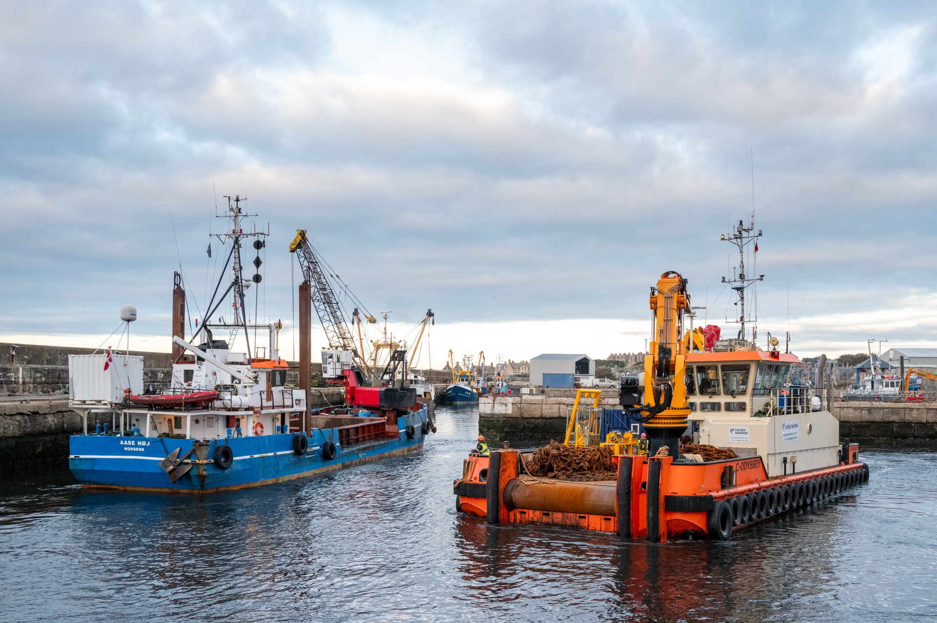 Working boats in Buckie Harbour